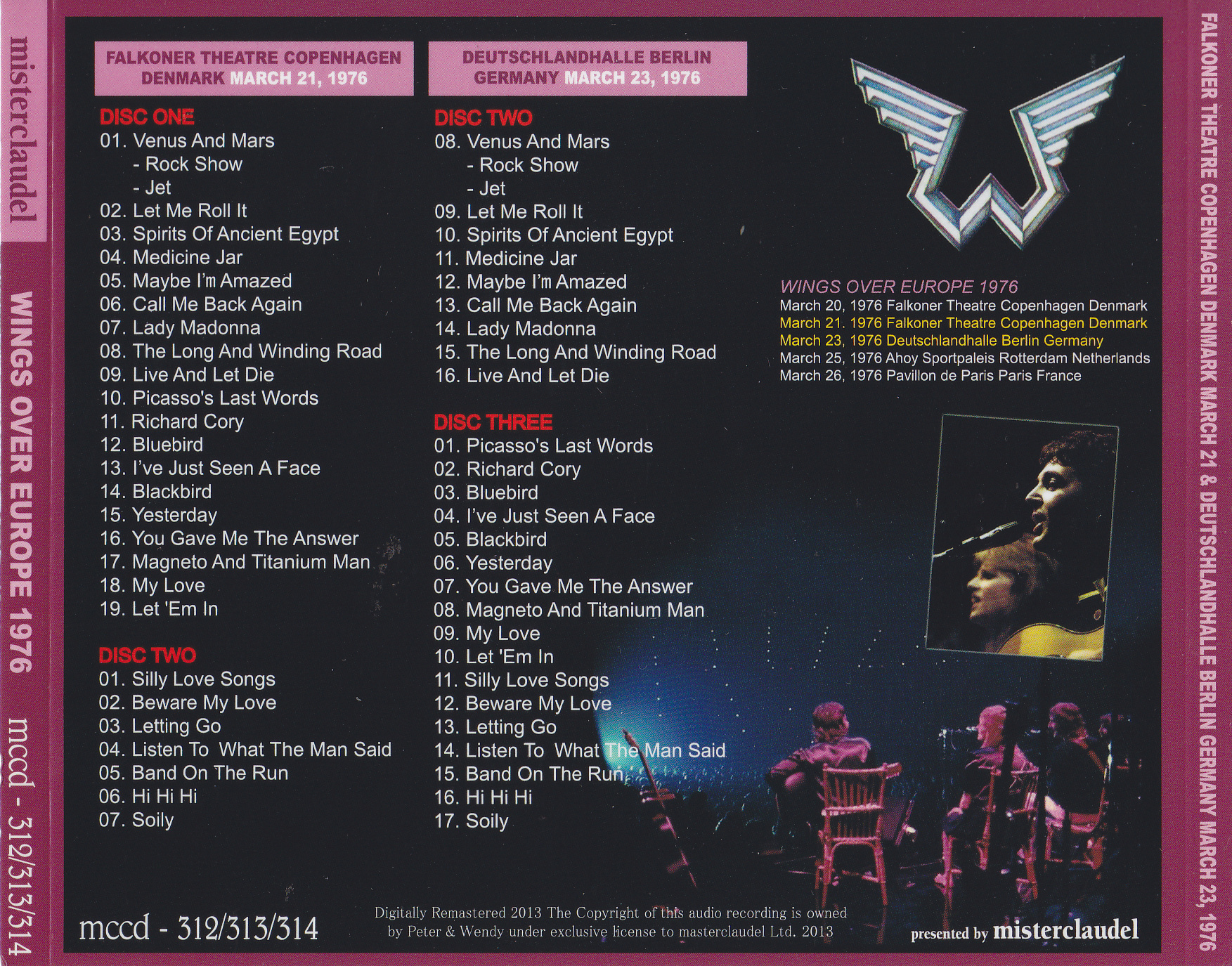Paul McCartney & Wings / Wings Over Europe 1976 / 3CD Wx OBI Strip 