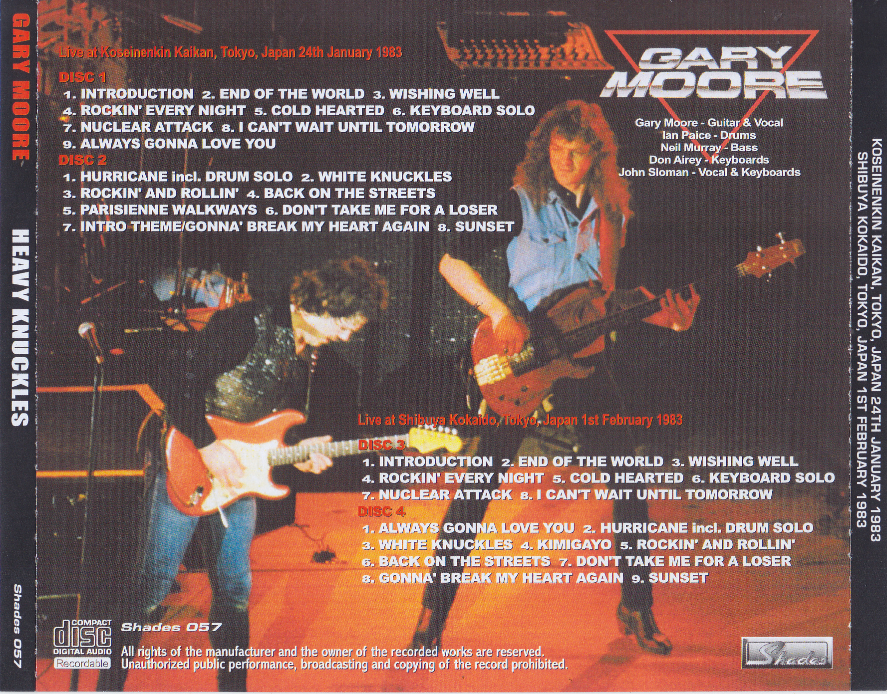 Gary Moore / Heavy Knuckles / 4CDR – GiGinJapan