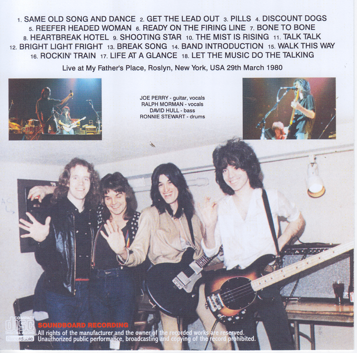 Joe Perry Project / My Fathers Place 1980 / 1CDR – GiGinJapan