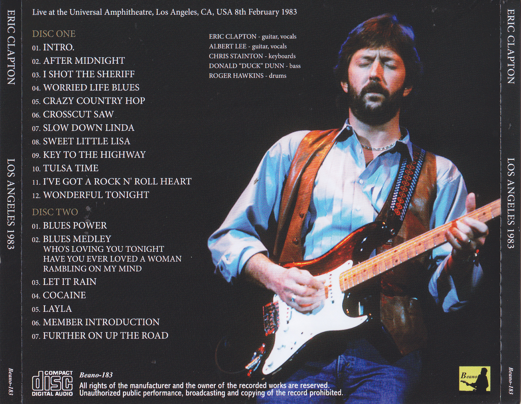 Eric Clapton / Los Angeles 1983 / 2CD – GiGinJapan