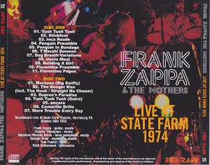 Frank Zappa & The Mothers / Live At State Farm 1974 / 2CDR 