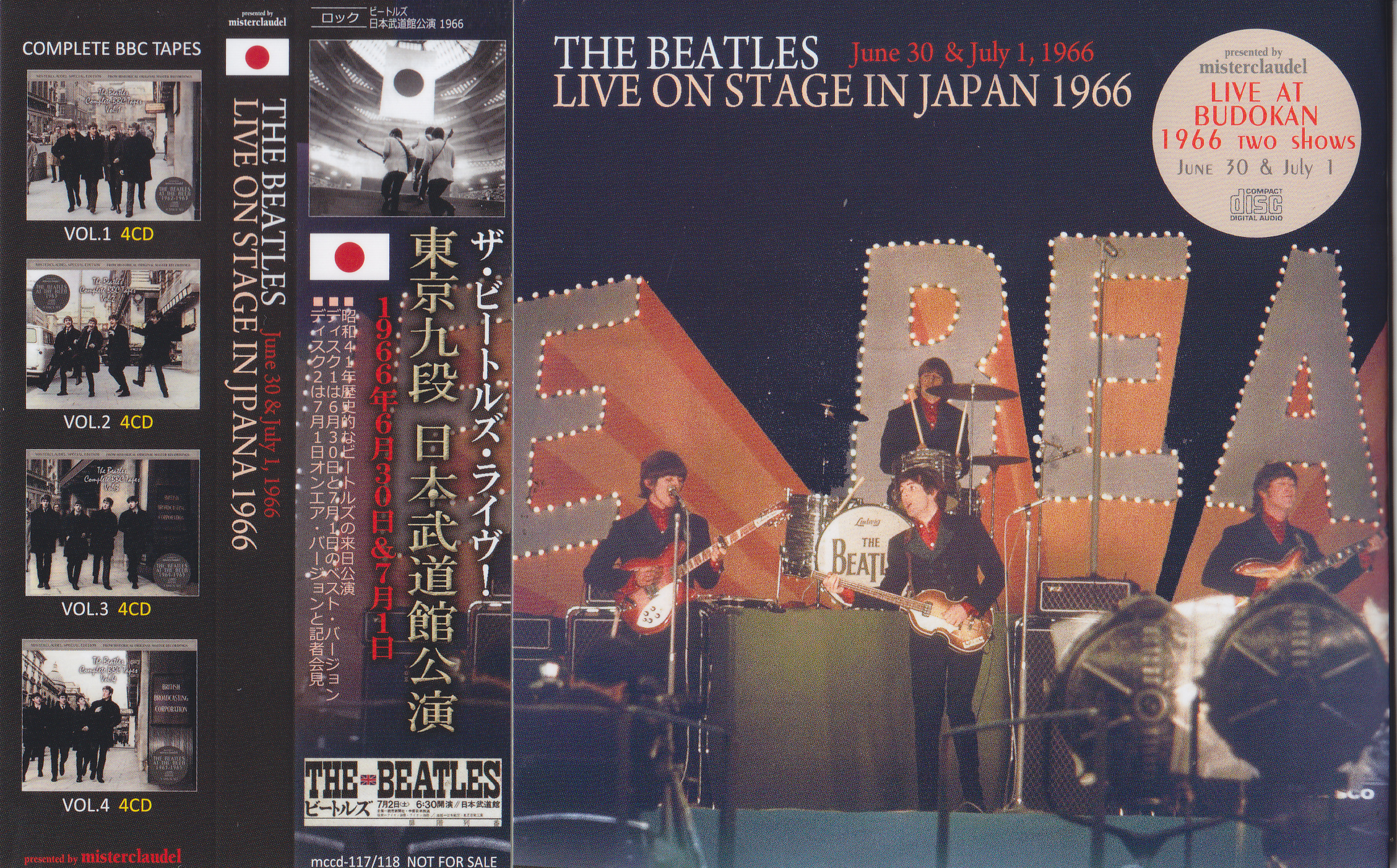 Beatles / Live On Stage In Japan 1966 Jun 30 & July 1 1966 / 2CD 