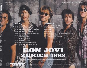 Bon Jovi / Zurich 1993 / 2CD – GiGinJapan