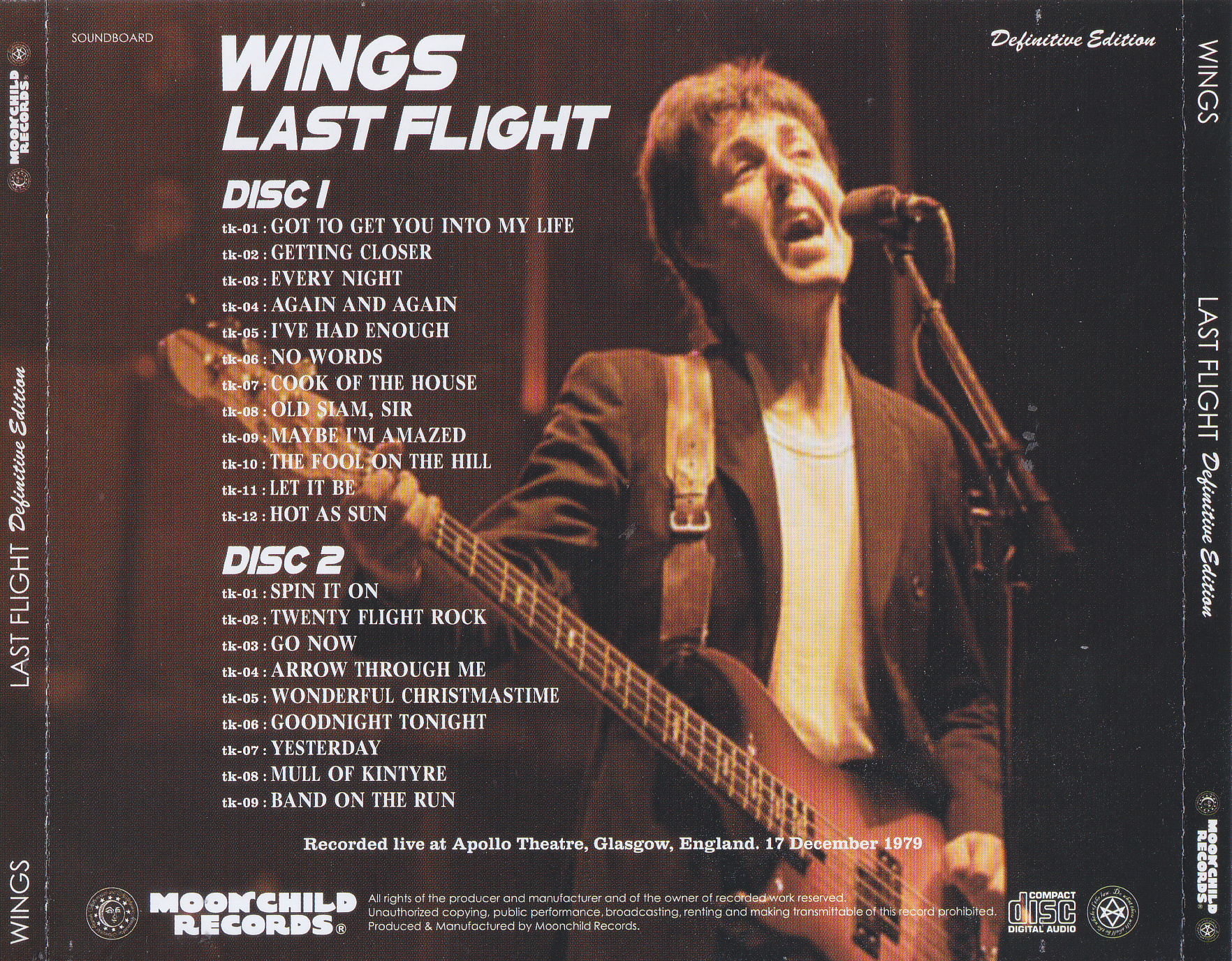 Paul McCartney & Wings / Last Flight Definitive Edition / 2CD 