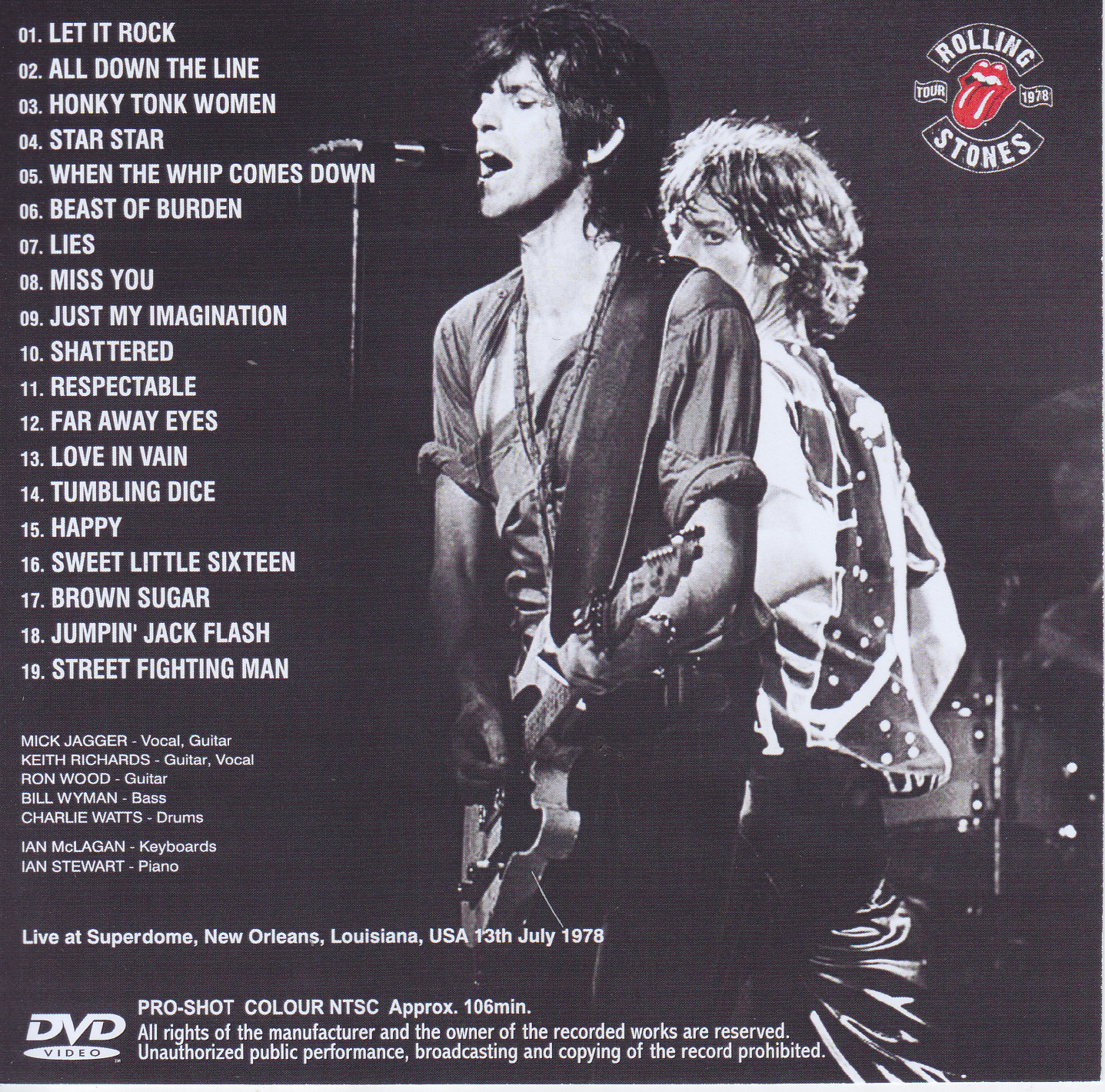 Rolling Stones / New Orleans 1978 / 2CD+1Bonus DVDR – GiGinJapan