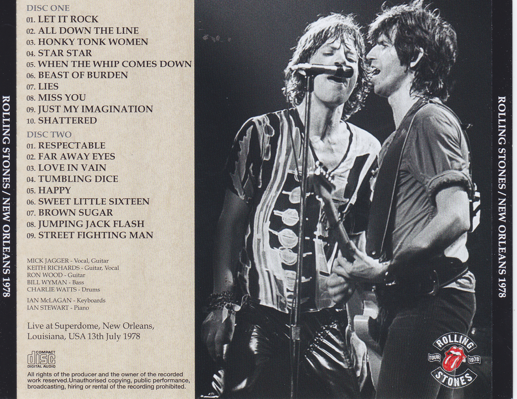 Rolling Stones / New Orleans 1978 / 2CD – GiGinJapan