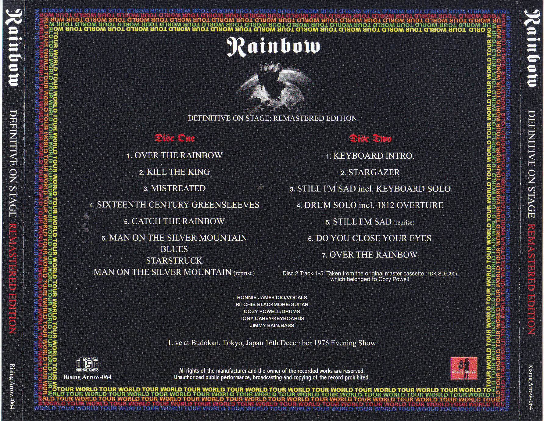 Rainbow / Definitive On Stage Remastered Edition / 2CD+Ticket 