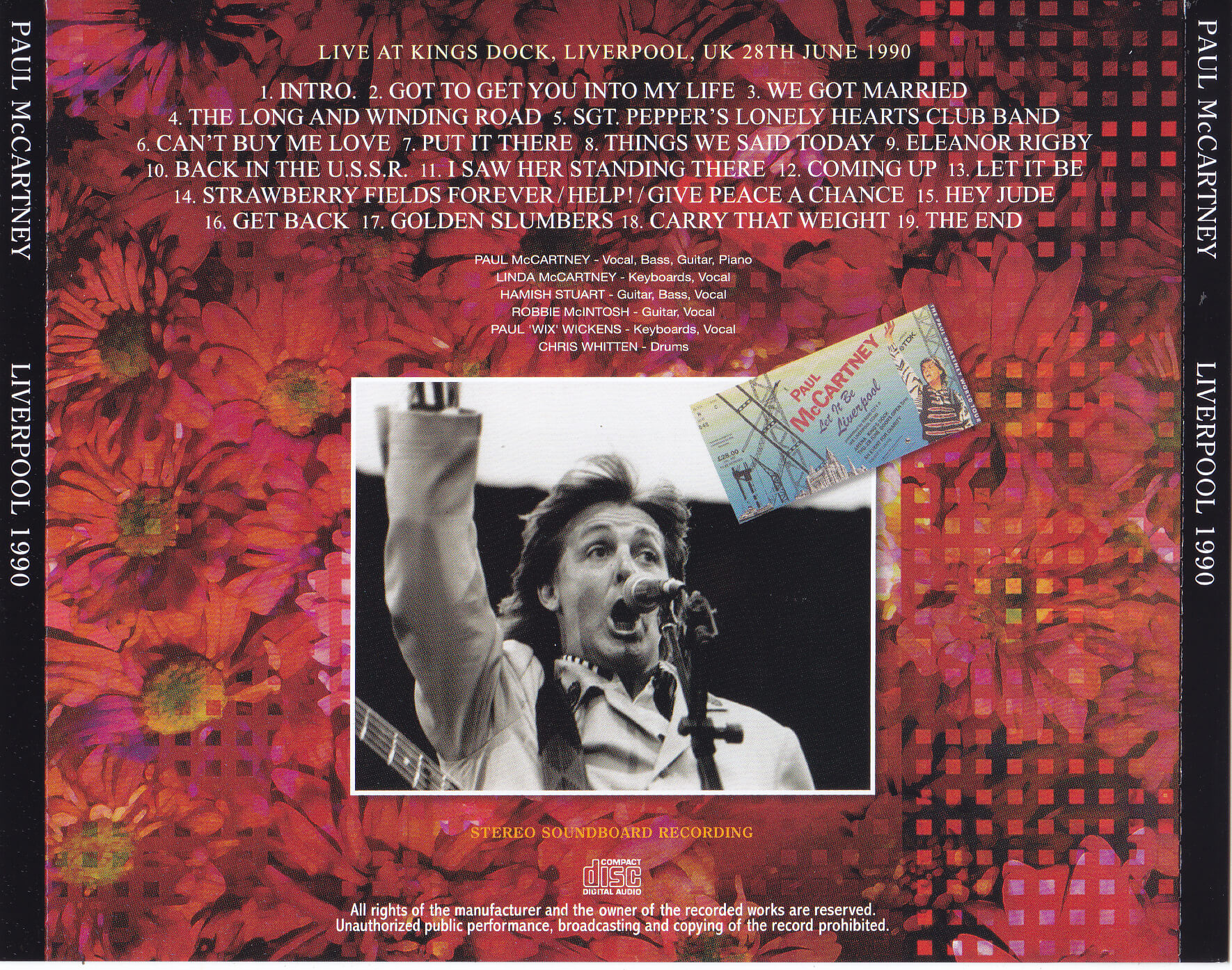 Paul McCartney / Liverpool 1990 / 1CD – GiGinJapan