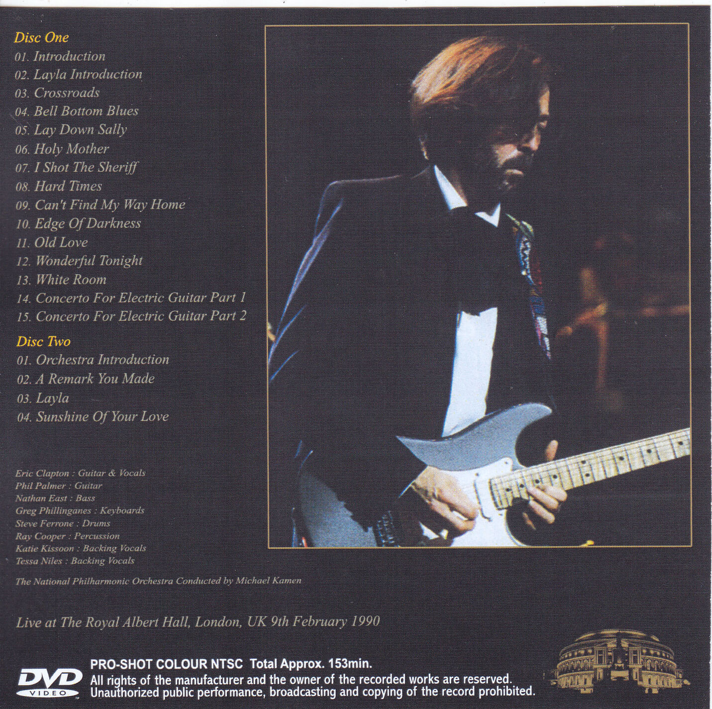 Eric Clapton / Stay Gold Orchestra Night 1990 / 2DVDR – GiGinJapan