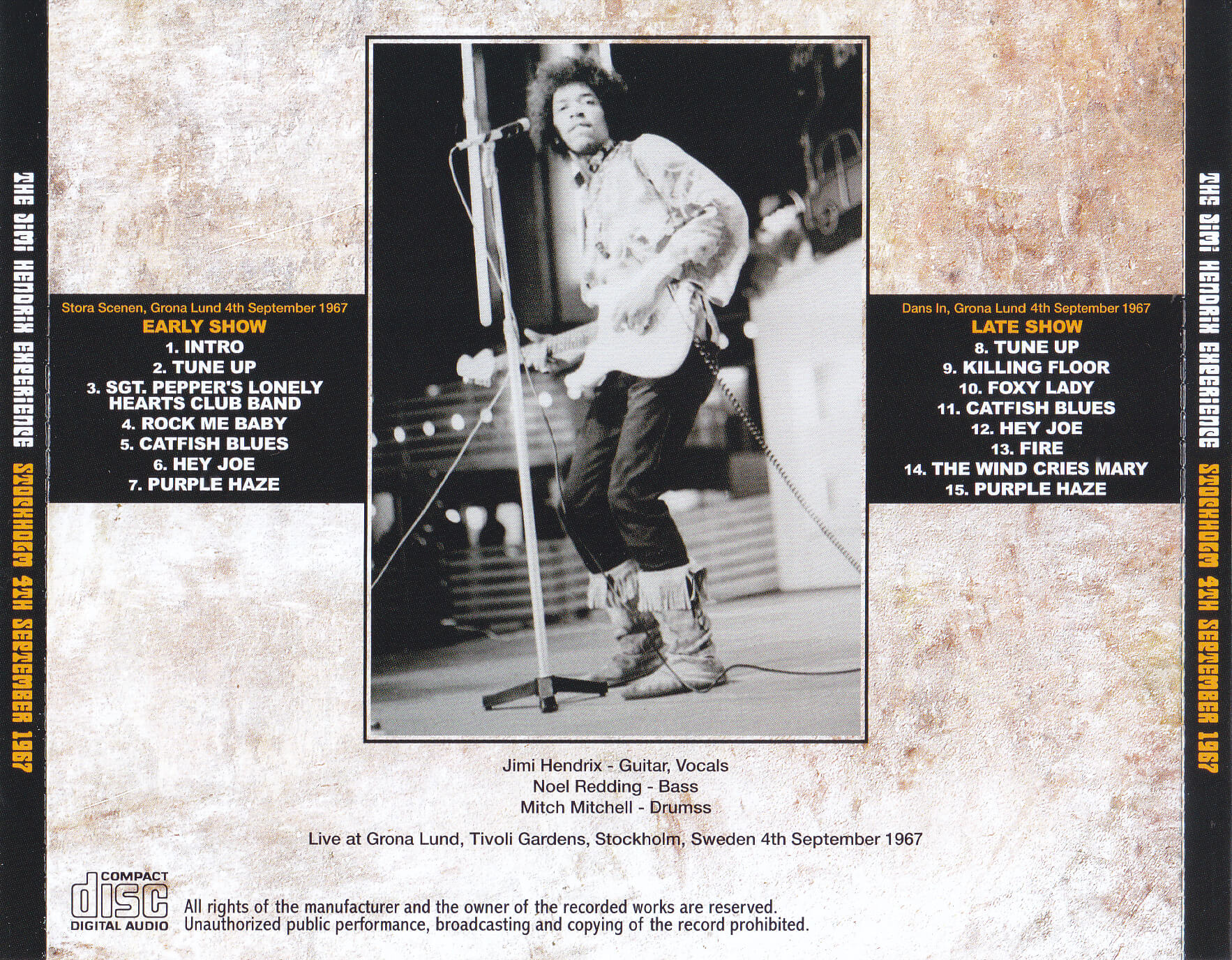 Jimi Hendrix Experience / Stockholm 4th September 1967 / 1CD – GiGinJapan