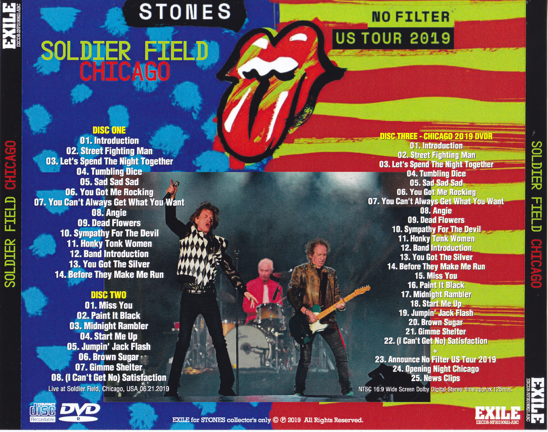 Rolling Stones / No Filter US Tour 2019 Soldier Field Chicago