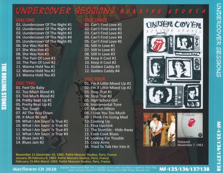 Rolling Stones Undercover Sessions 4cd With Obi Strip Giginjapan 1126