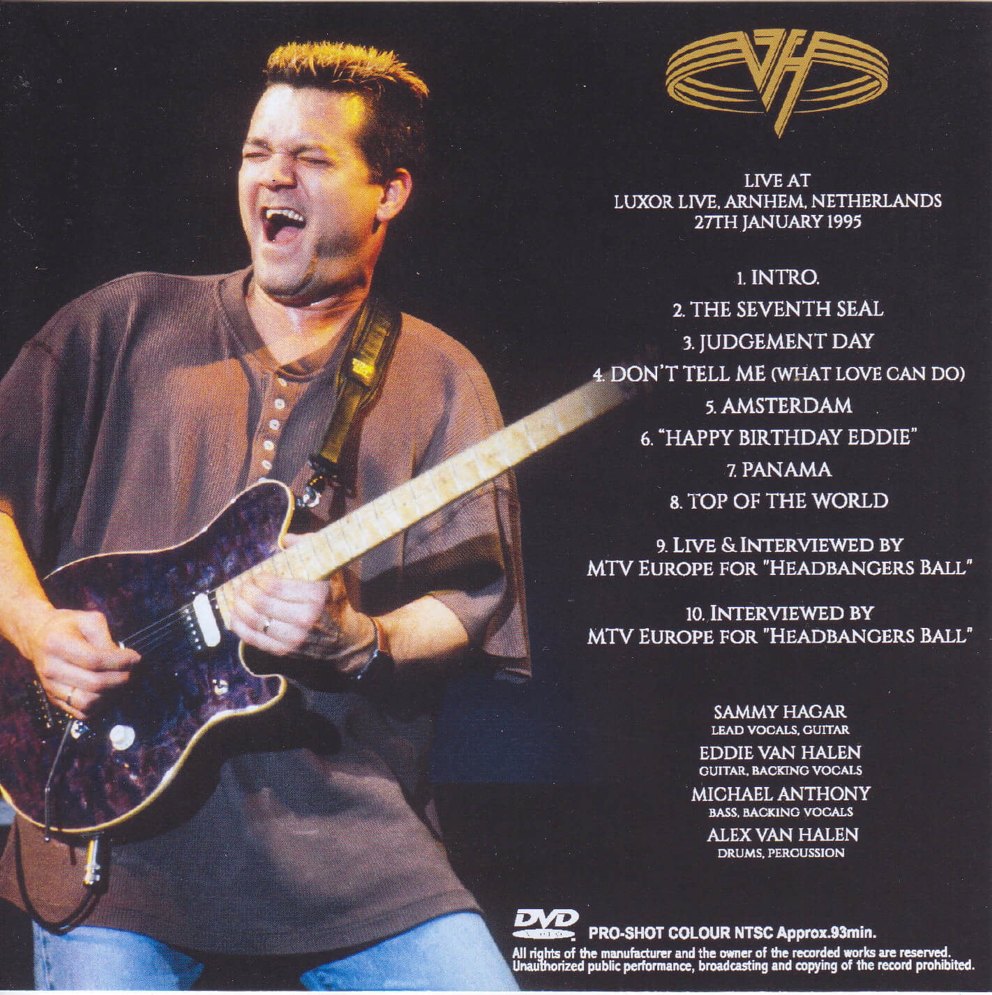 Van Halen / Arnhem 1995 / 1CD+1Bonus DVDR – GiGinJapan