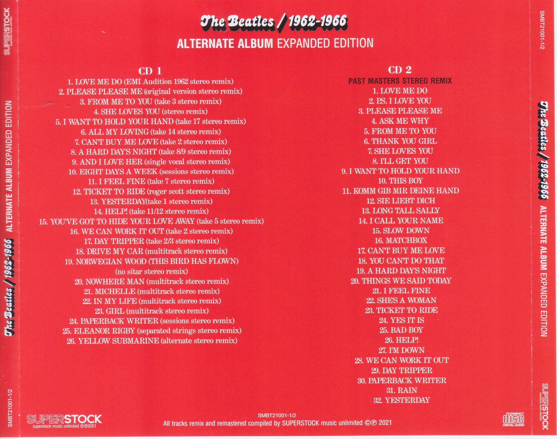 Beatles / 1962 -1966 / 2CD – GiGinJapan