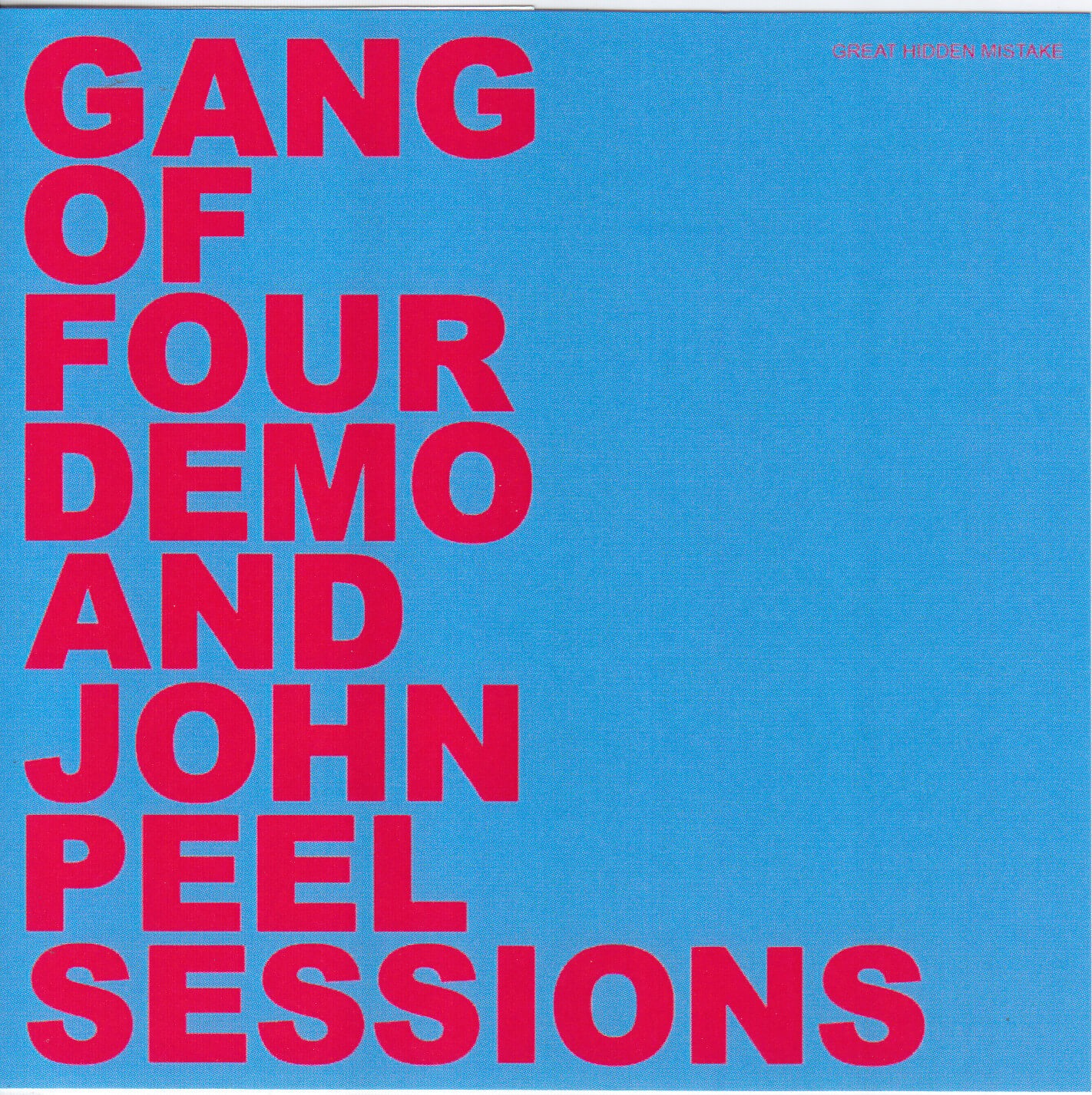 Gang Of Four / Demo And John Peel Sessions / 1CDR – GiGinJapan