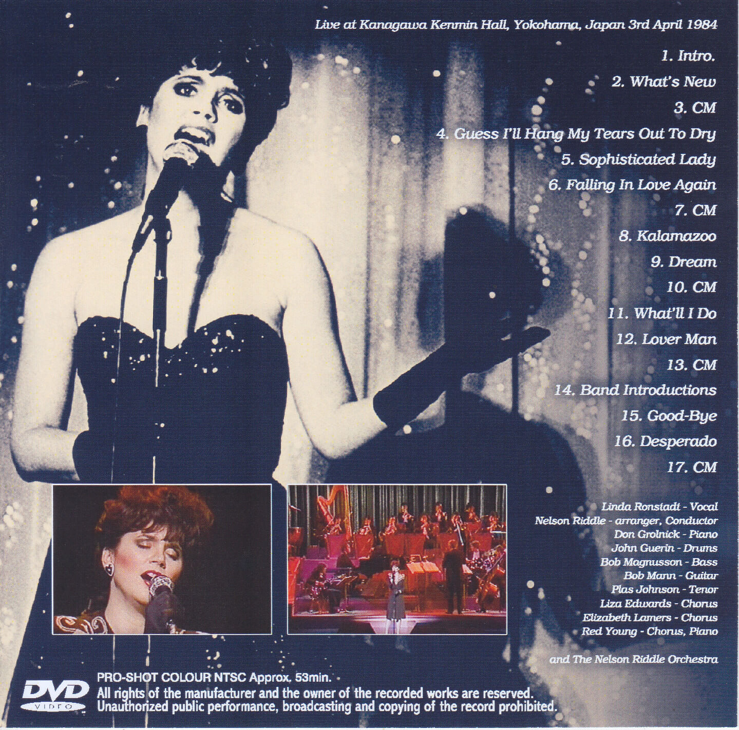 Linda Ronstadt & The Nelson Riddle Orchestra / Budokan 1984 / 1CD ...