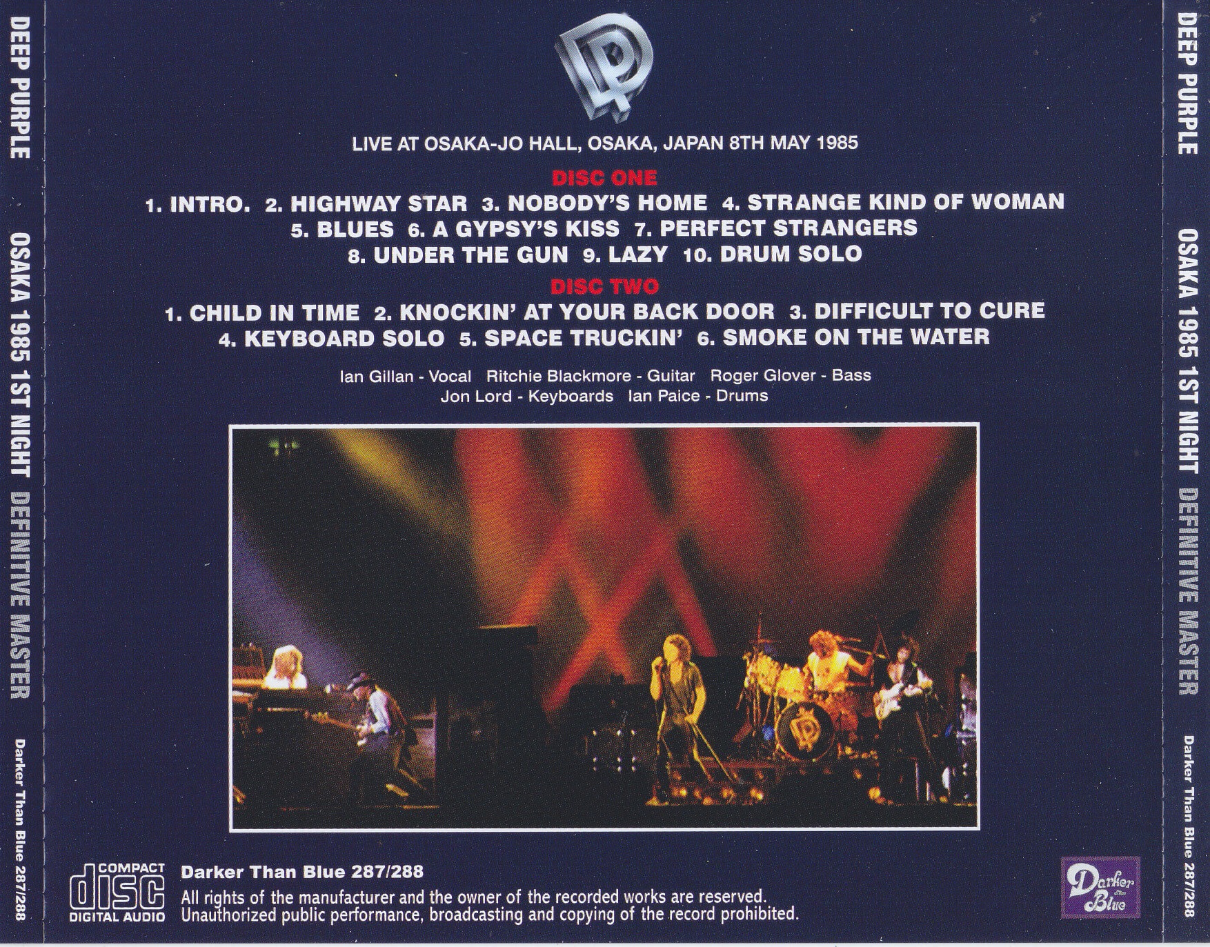 Deep Purple / Osaka 1985 1st Night Definitive Master / 2CD