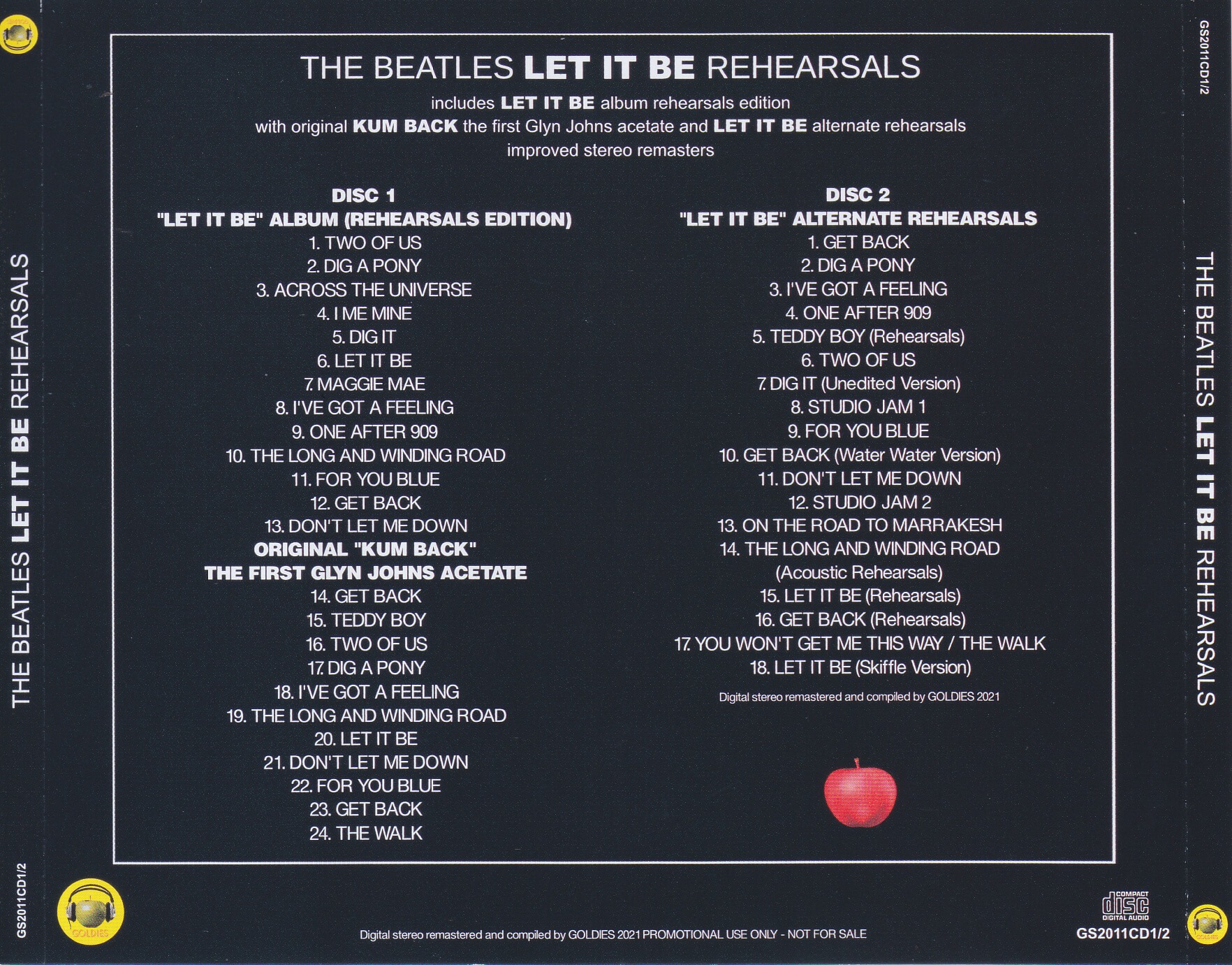 Beatles / Let It Be Rehearsals / 2CD with OBI Strip – GiGinJapan