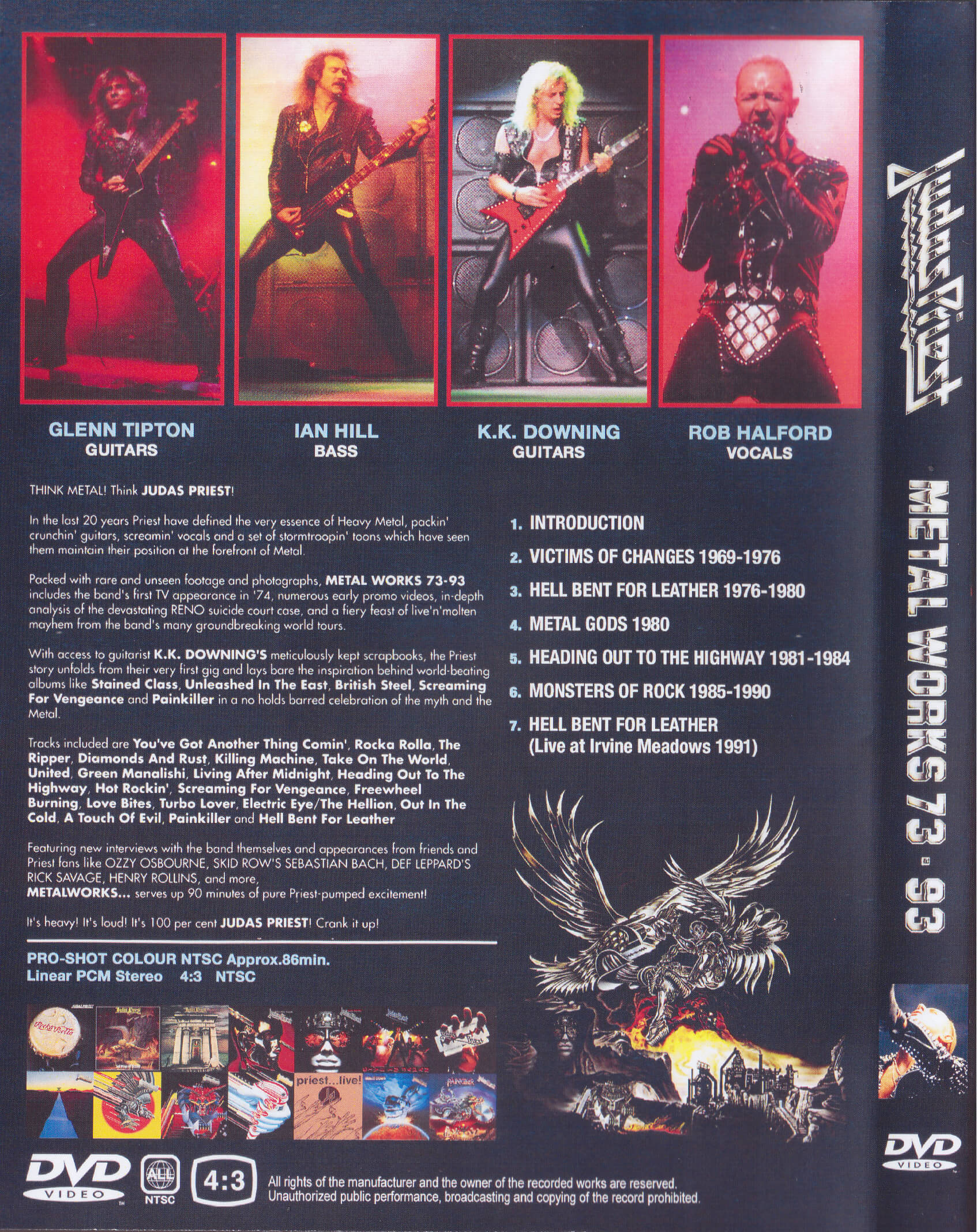 Judas Priest / Metal Works 73-93 / 1DVDR – GiGinJapan