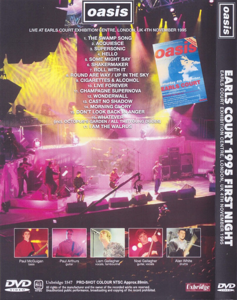 Oasis / Earls Court 1995 First Night / 1DVDR – GiGinJapan