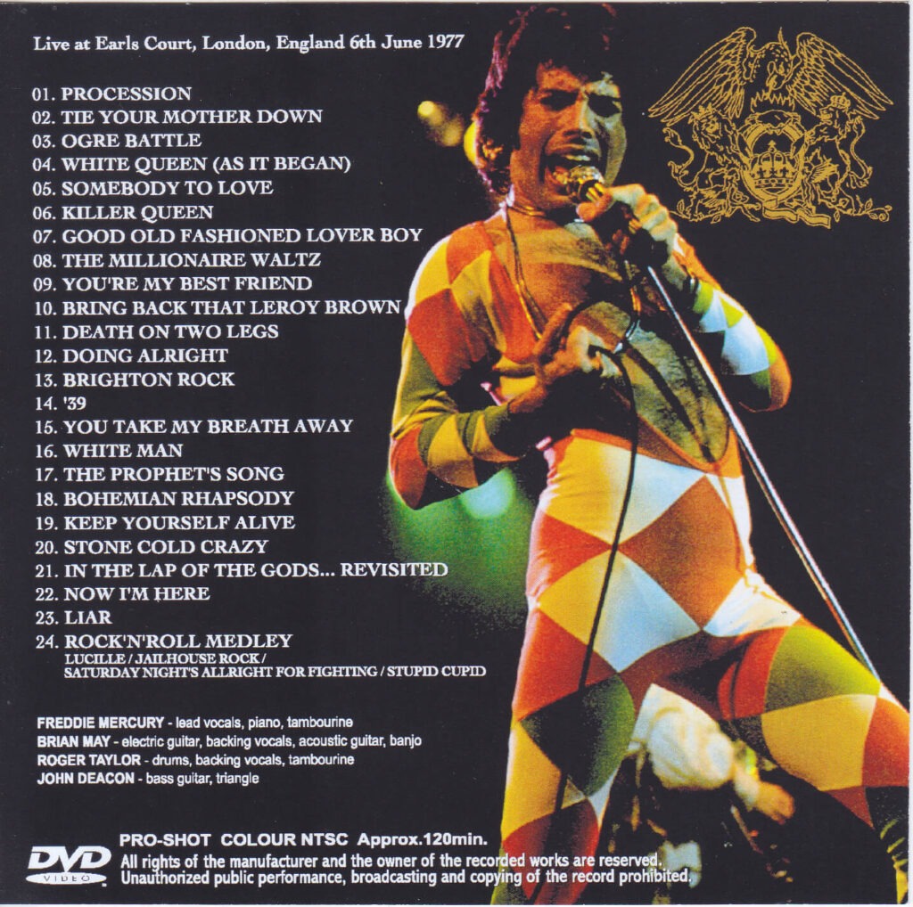 Queen / Earls Court 1977 Definitive Edition / 1DVDR GiGinJapan