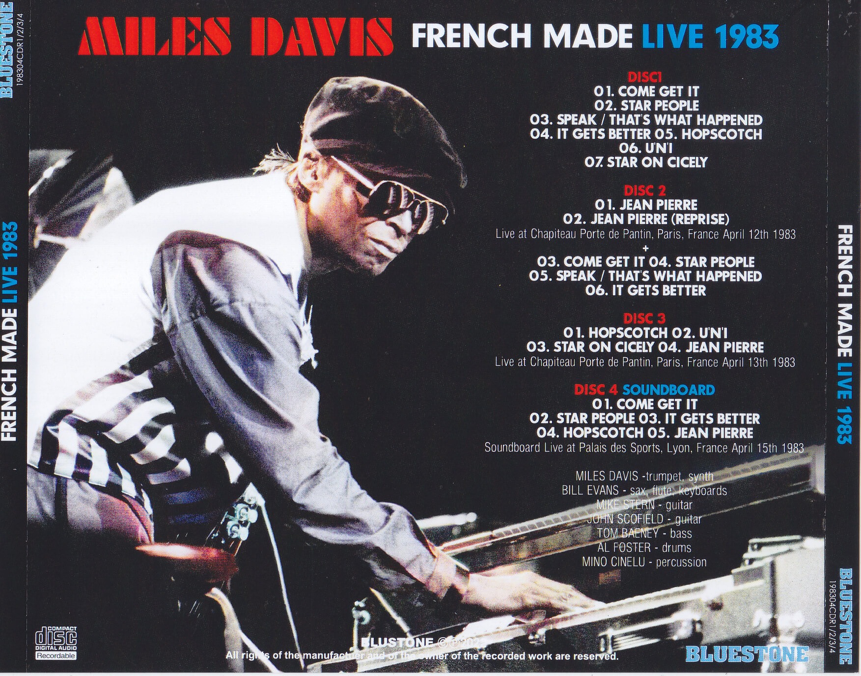 Miles Davis / French Made Live 1983 / 4CDR – GiGinJapan