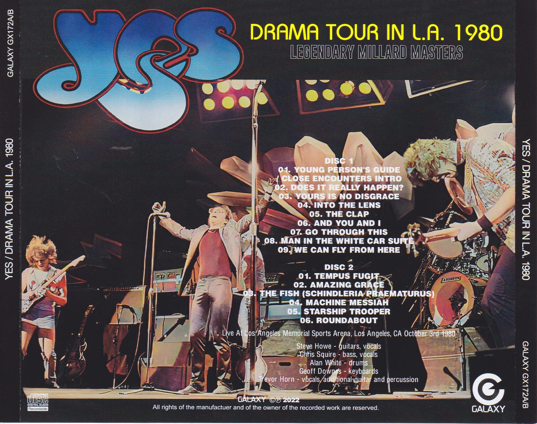 yes drama tour 1980
