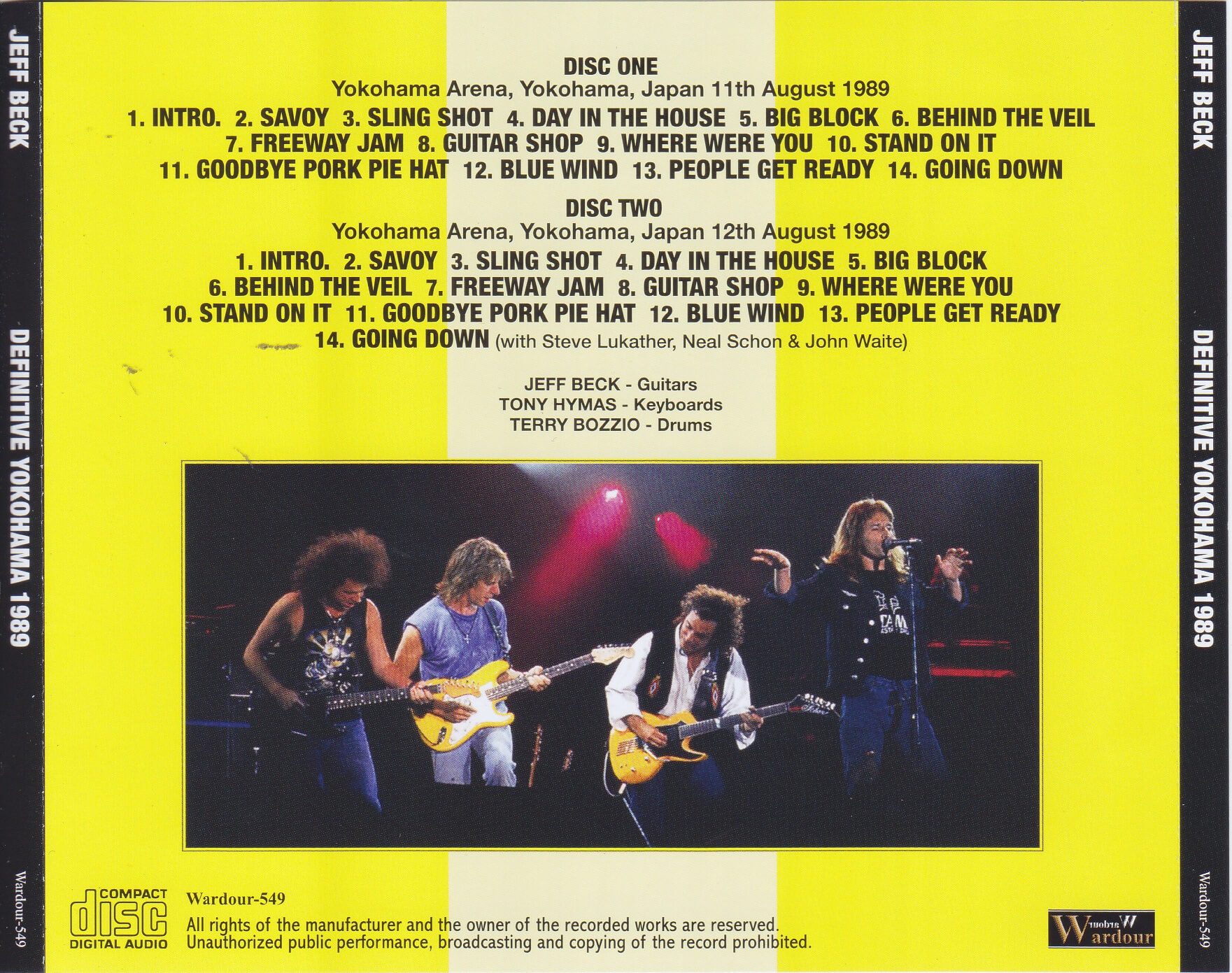 Jeff Beck / Definitive Yokohama 1989 / 2CD+1 Bonus DVDR