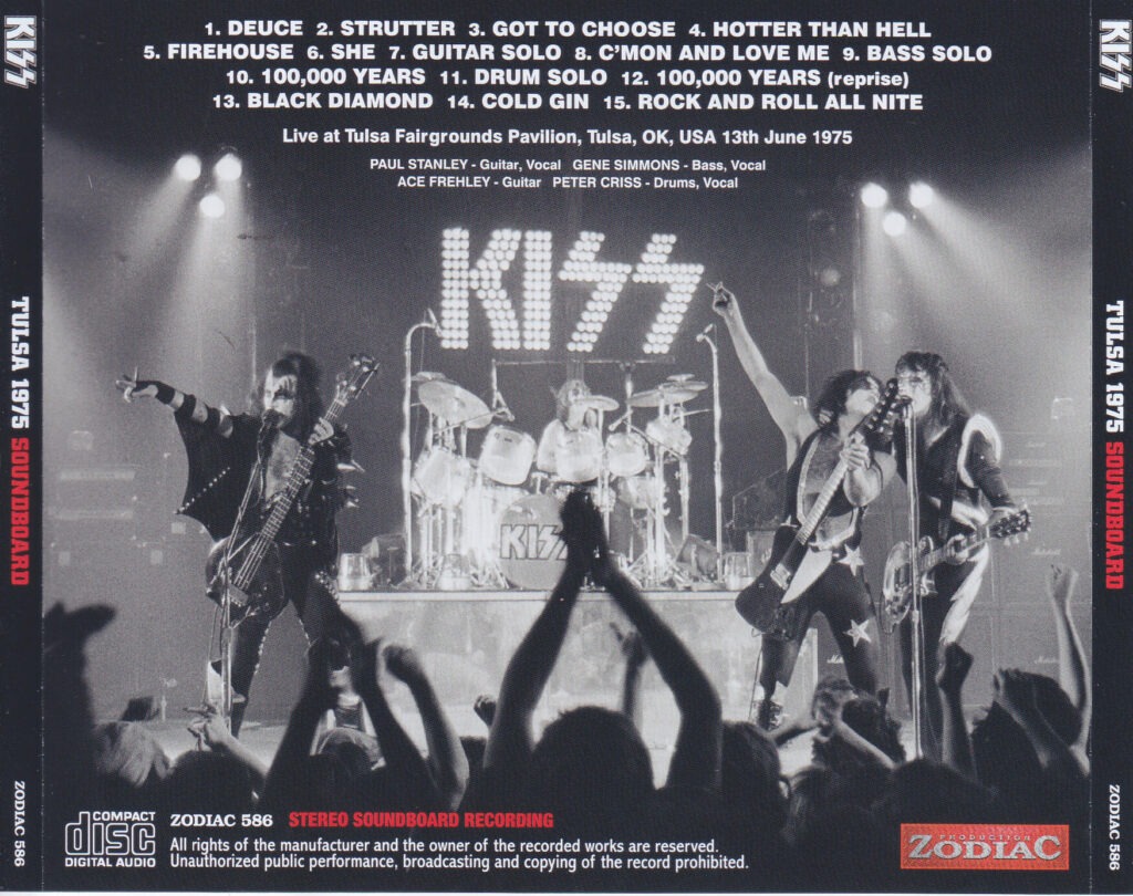 Kiss / Tulsa 1975 Soundboard / 1CD – GiGinJapan