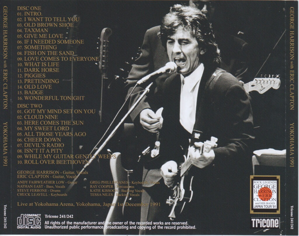 George Harrison With Eric Clapton And His Band / Yokohama 1991 / 2CD ...